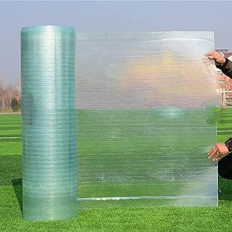 IMPREC Polycarbonate Roofing Sheet, 1.0mm Polycarbonate Panels Sunshine Board Shed Cover Transparent Insulation Daylighting Panels (Color : Clear, Size : 1mx2m)