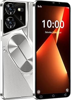 TryFirst Smartphone has 5.0inch HD Screen,Dual SIM Dual Camera, Quad Core, 16GB ROM【Expandable up to 128GB】, Support WiFi/Bluetooth/FM, Unlocked 3G Phones (Pova5Pro-Silvery)