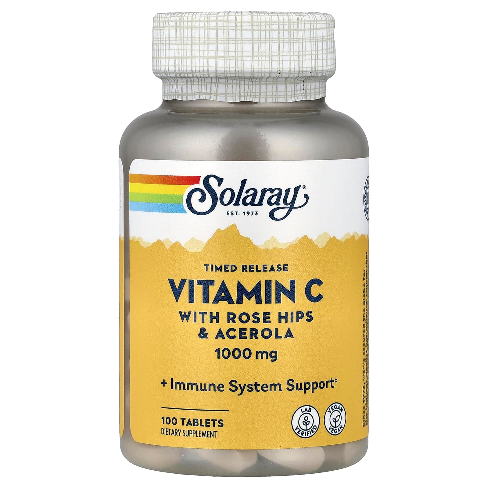 Solaray, Timed-Release Vitamin C, 1000 mg, 100 Tablets
