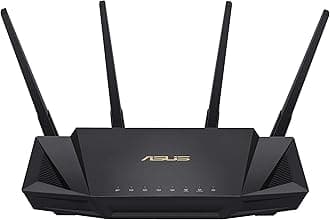 ASUS RT-AX3000 Ultra-Fast Dual Band Gigabit Wireless Router - Next Gen WiFi 6, Adaptive QoS, and AiProtection by Trend Micro | 1x WAN, 4X 1G LAN, 1x USB 3.0 - AiMesh Compatible