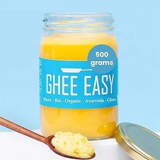 500g Organic Ghee from Grass-Fed Cows - Lactose Free Ayurvedic Ghee, Gluten Free - 100% European, No Additives- Certified Organic & Biodynamic