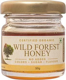 Shiva Organic Raw Wild Forest Flower Honey 50g | 100% Pure NMR Tested | Raw and Unprocessed