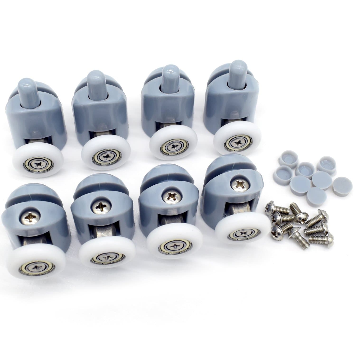 8 Pack Shower Door Rollers Wheels Runners Pulley Roller (25mm)