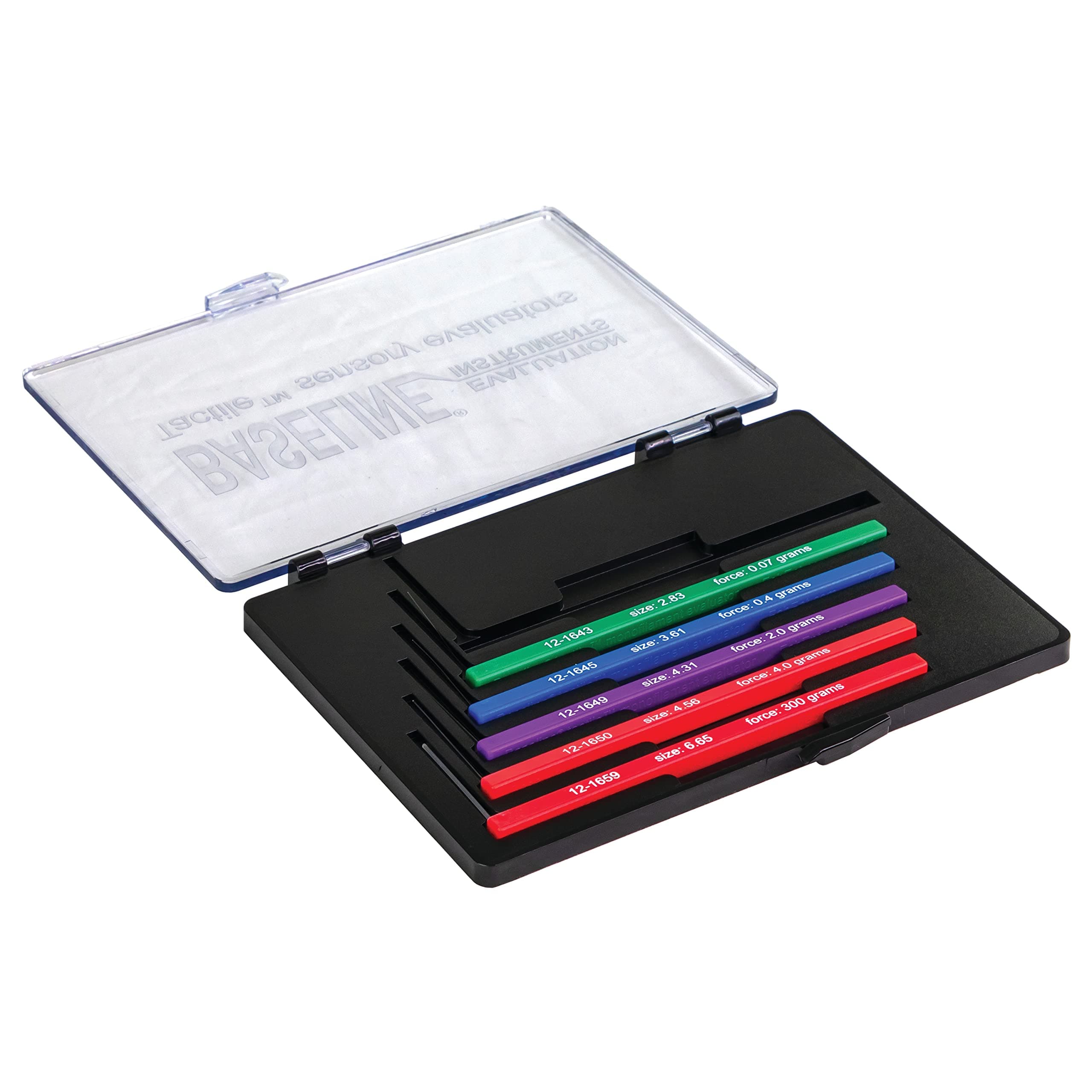 Tactile Monofilament Sensory Perception Evaluation Tool 5-Piece Set, Clinical Level Screening Test for Hands, Feet, (2.83/3.61/4.31/4.56/6.65 g)