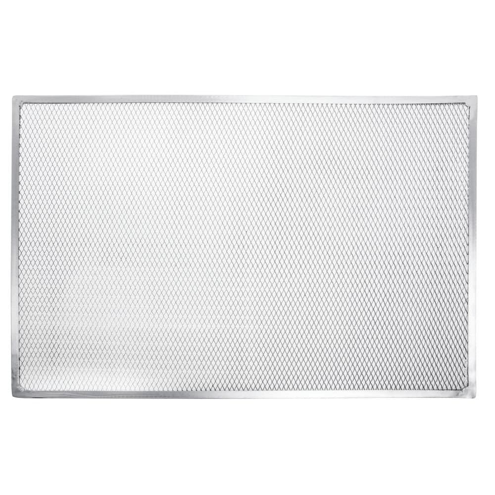 HUBERT® Seamless Rim Pizza Screen Rectangular Aluminum - 24" L x 16" W