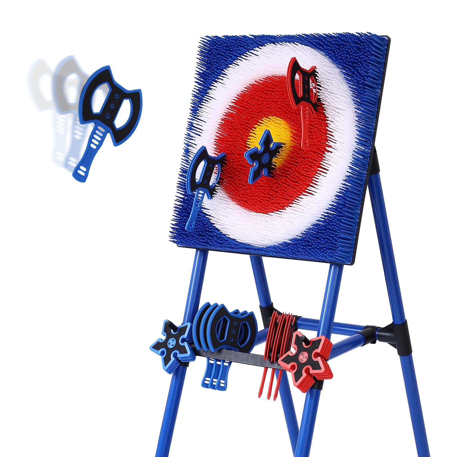 Axe Throwing Bristle Target with 8 Throwing Axes Set,Axe Throwing Game for Backyard, Indoor &Outdoor,Yard Games,Carnival Games