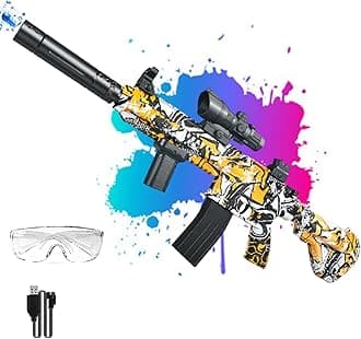 Gel Blaster, Automatic Electric Splatter Ball Toy with Goggles, for Outdoor Activities, Gift for Boys and Teens, Birthday