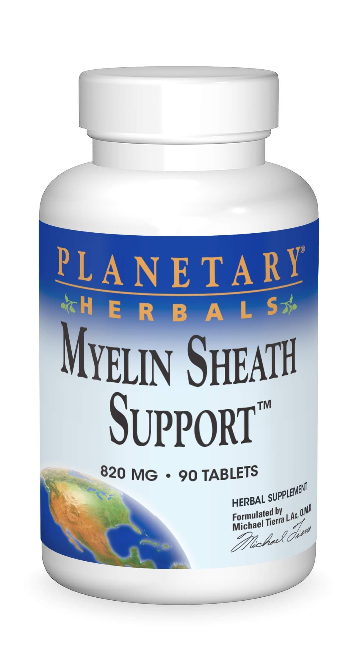 Planetary Herbals Myelin Sheath Support Tablets, 90 Count
