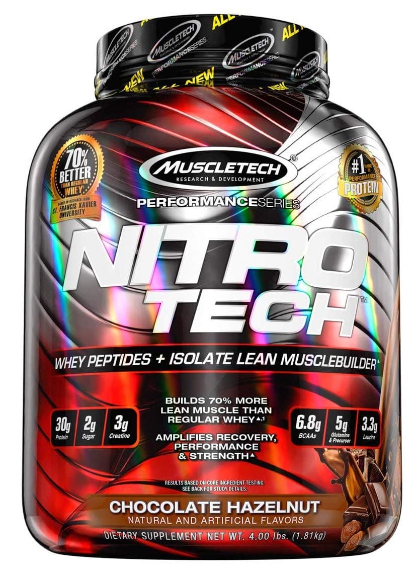 Muscletech Nitro Tech Supplement, 1.8 kg, Chocolate Hazelnut