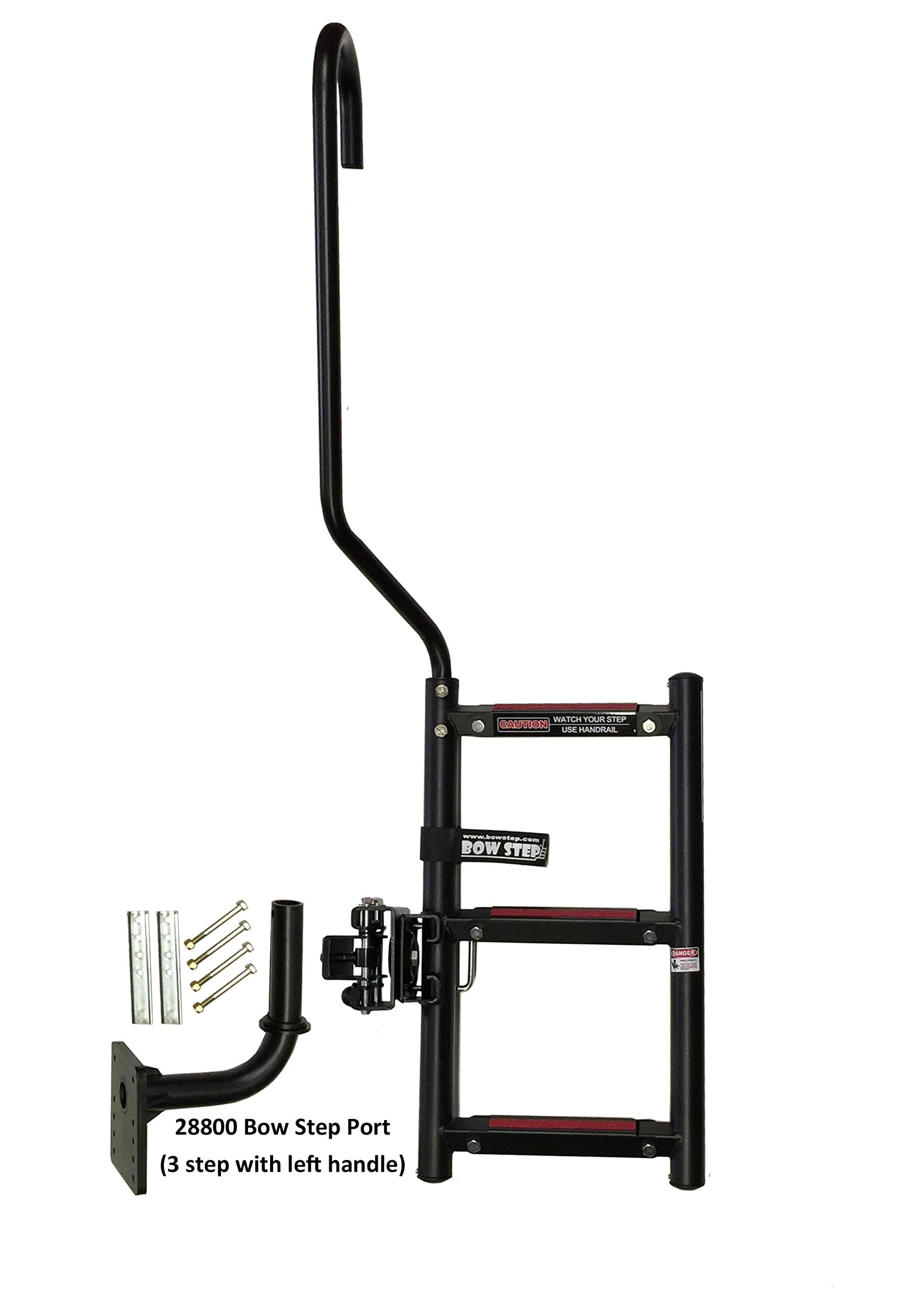 28801 Bow Step - 3-Step, Starboard , Black