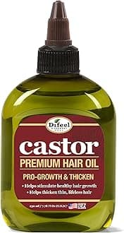 Difeel 99% Natural Premium Hair Oil - Pro-Growth Castor Hair Oil 7.1 oz. - Natural Castor Oil for Hair Growth
