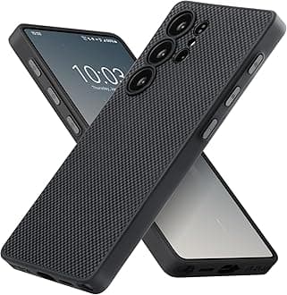 – PITAKA for S25 Ultra Case, 6.9 Inch, Compatible with Magnetic, PinButton Case For Samsung Galaxy S25 Ultra,1500D Aramid Fiber Made [MagEZ Case 5- Black/Grey]