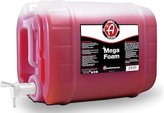Adam's Mega Foam 5 Gallon pH Best Car Wash Soap for Foam Cannon, Pressure Washer or Foam Gun Concentrated Car Detailing & Cleaning Detergent Soap Won't Strip Car Wax or Ceramic Coating