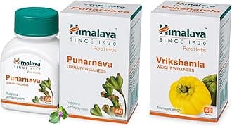 Wellness Pure Herbs Vrikshamla Weight Wellness | Manages Weight |- Pack Of 60 Tablets & Punarnava Tablets - 60 Count