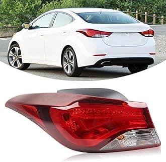 YEQSHNG Tail Light Assembly Compatible With 2014-2016 Hyundai Elantra Tail Lamp Left Driver Side Replacement HY2804130 924013X230 11675890