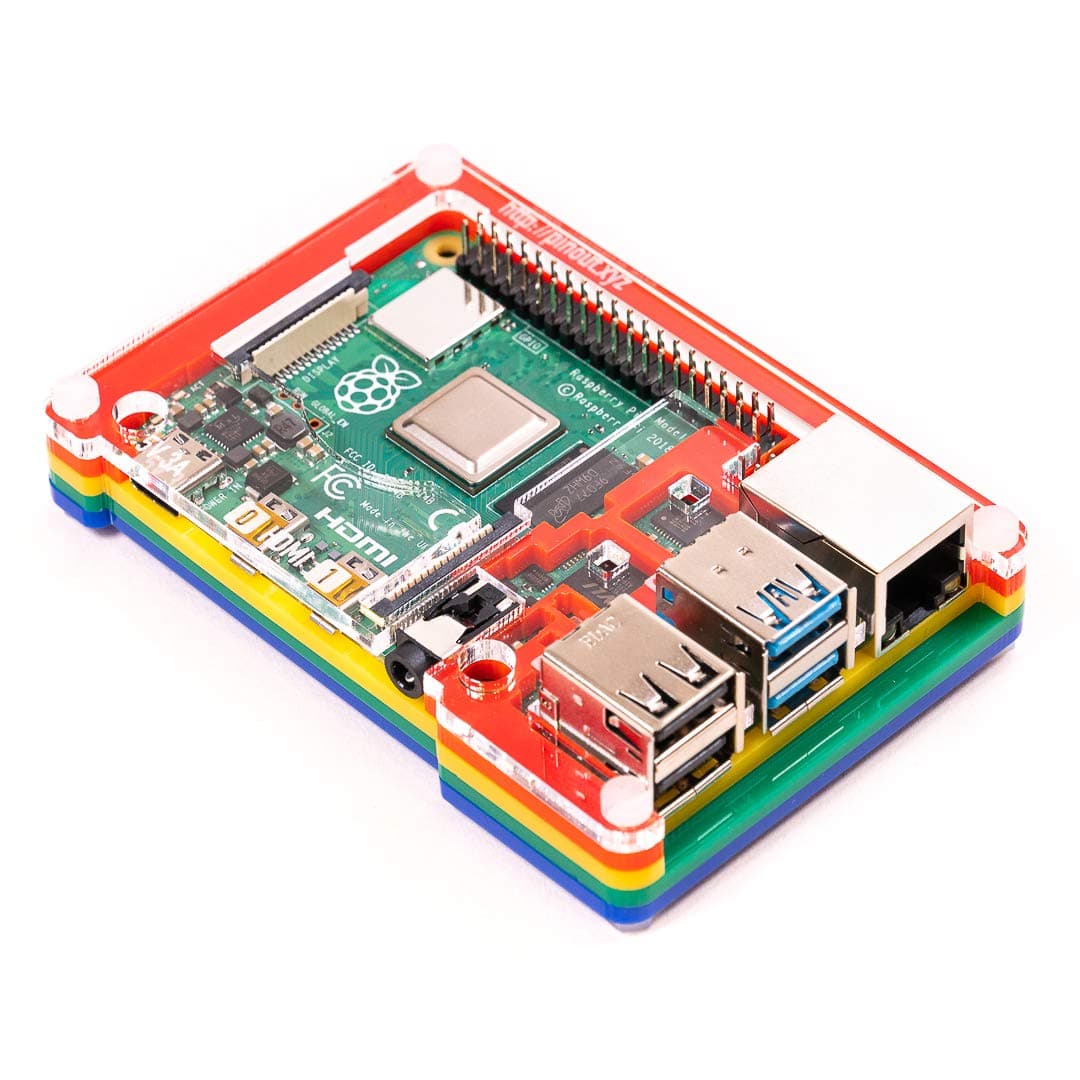 PibowCoupé 4 (Raspberry Pi 4 only) (Rainbow)