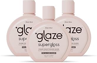 Glaze Super Gloss Sheer Glow Clear Conditioning Gloss – For All Hair Types & Colors, Including Treated – Transparent Hair Gloss that Boosts Color, Shine & Hydration