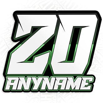 Custom Cool Racing Decal Sticker Personalized Sports Name Number Stickers Dirty Bike Motocross Waterproof Die-Cut Vinyl Sticker Decal for Kindle Laptop Water Bottles Phone Decal Gifts