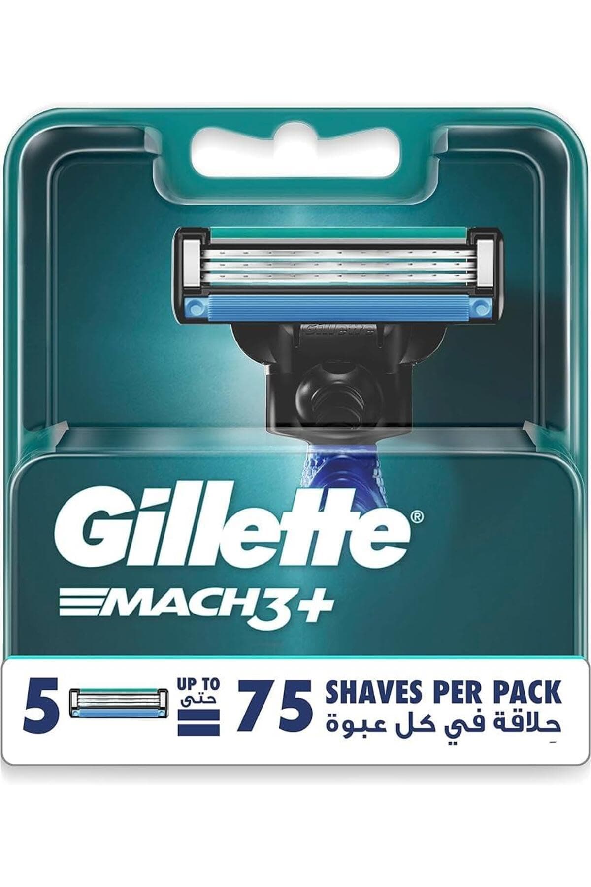 Gillette Mach3+ Men's Refillable Razor: 5 Blade Refills