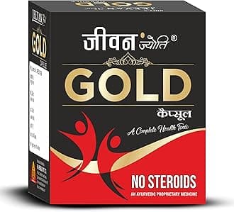 Jeevan Jyoti Gold Capsule – Ayurvedic Vitality & Strength Booster for Men | Energy & Stamina Support | Pack of 2 Boxes