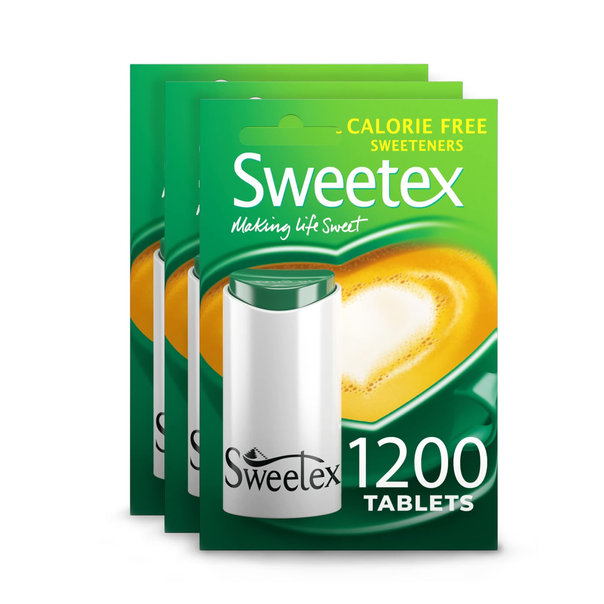 Tablets, Zero Calorie, 1200 Tablets X 3, 3600 Total, Sugar Free, Sweetener Sweet, Granulated Sweetener, Helps Reduce Intake, Substitutes, Baking Supplies