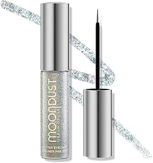Urban Decay Moondust Liquid Glitter Eyeliner – Longwear Sparkle Liner & Eyeshadow Topper - Quick-Drying, Water-Based Formula – Buildable Shimmer Shades - Vegan Formula