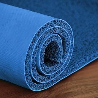 Lifekrafts Cushion Noodle Floor Mat for Entryways| Dirt/Mud Trapper | 4ft x 4ft Blue | Heavy Duty Waterproof Indoor/Outdoor Floor Mat for Entry, Entrance, High Traffic Areas, Easy to Clean