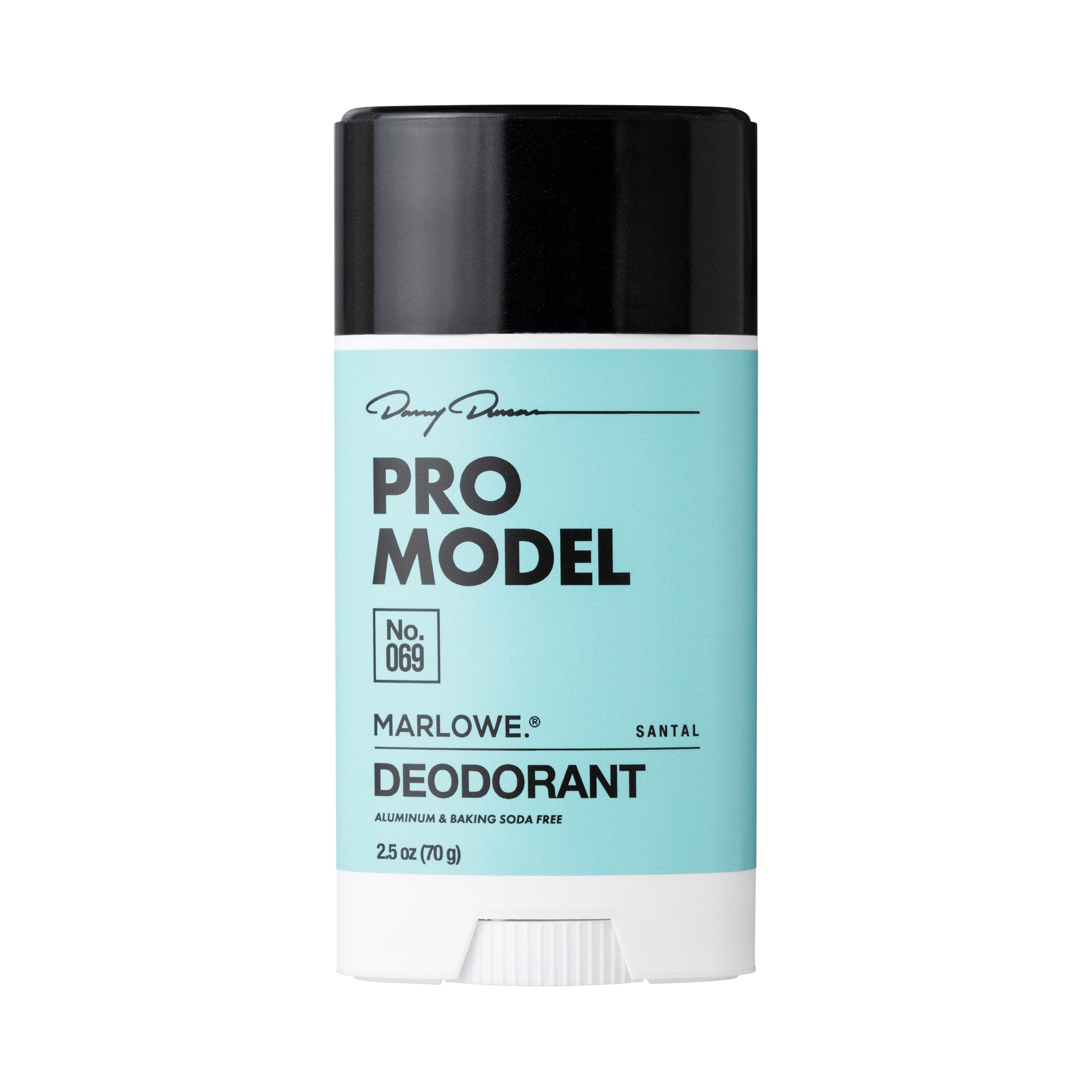 No. 069 Pro Model Deodorant Stick 2.5 oz, Formulated with No Aluminum or Baking Soda, Underarm & Body Deodorant, Santal Scent