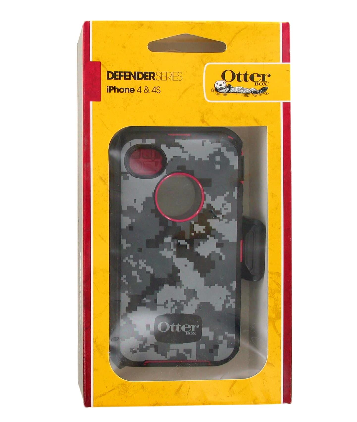OtterBox APL2-I4SUN-L1-E4OTR Protective Case for Apple iPhone 4 or 4S ~ Retail Packaging ~Black Digi Camo