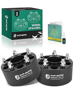 YHTAUTO 5x4.75 inch Hub Centric Wheel Spacers 3 inch Compatible with Camaro, Corvette, S10, Blazer, Riviera, Firebird, XLR, Sonoma, S15 5x120mm 5 Lug Tire Spacers w/M12x1.5 Studs, 70.5mm Hub Bore 2PCS