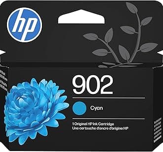 HP 902 Cyan Ink Cartridge | Works OfficeJet 6950, 6960 Series, OfficeJet Pro 6960, 6970 Series | Eligible for Instant Ink | T6L86AN