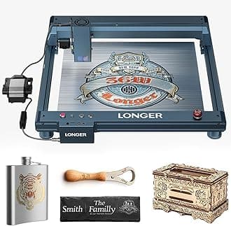 - Longer B1 30W Laser Engraver, 36000mW Output Laser Cutter Machine with Auto Air Assist, Engraving Area 17.72"x17.32", DIY Laser Engraver for Wood and Metal.