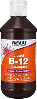 NOW Foods Supplements, Vitamin B-12 Complex Liquid, Energy Production*, Nervous System Health*, 8-Ounce