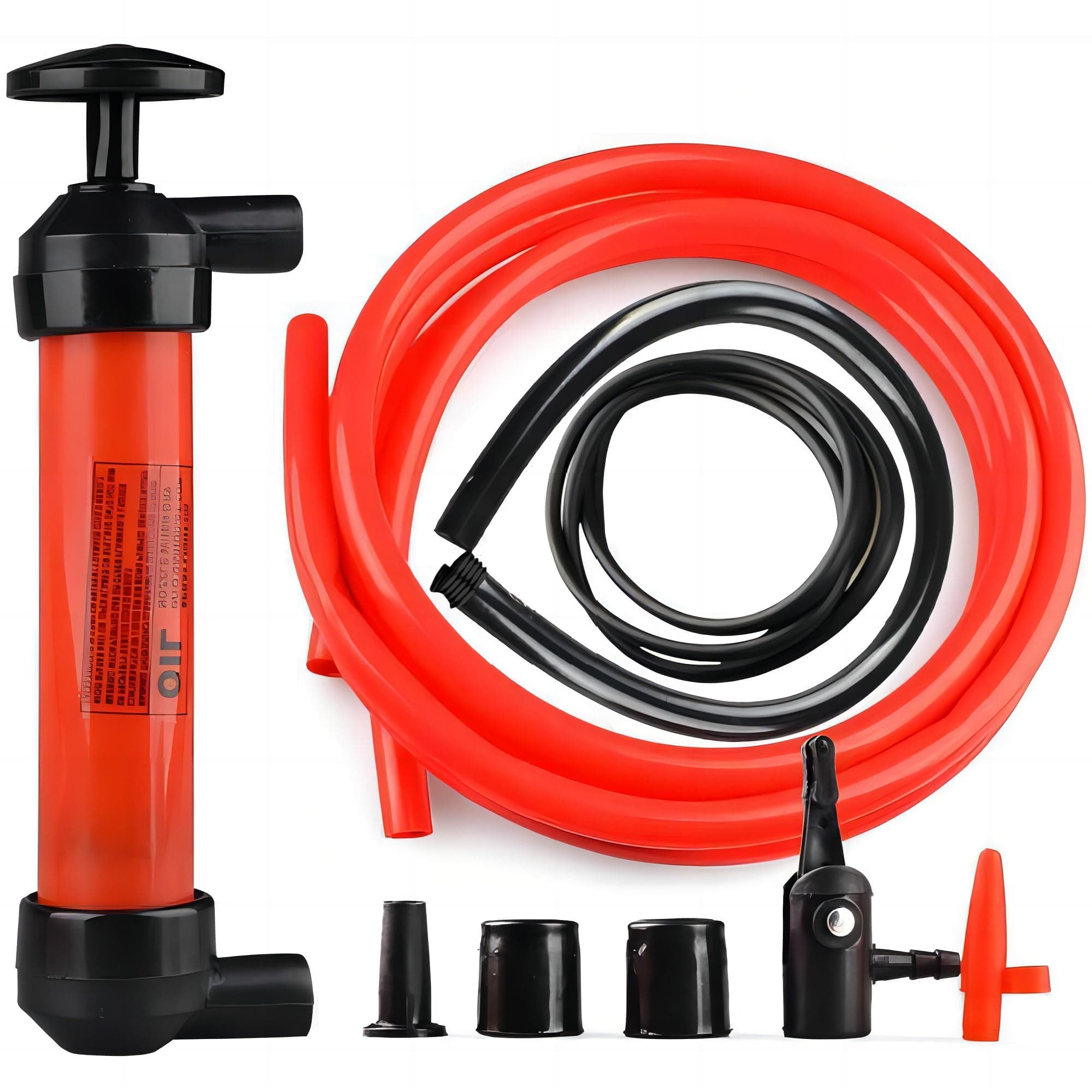 Manual Fuel Transfer Pump, Multi-Purpose Siphon Transfer Pump Kit, Gasoline Siphon Hose Pump, Fluid Extractor Siphon Transfer Pump, Suitable for Gasoline Liquid Oil Air and Automotive