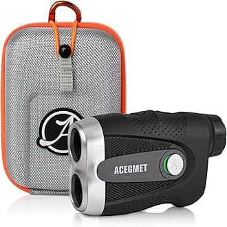 ACEGMET PF2C Golf Rangefinder with Slope, 0.3s Flag Pole Locking Vibration, ±1yd Accuracy,Rechargeable Laser Range Finder Golf with Magnetic, Golf Accessories for Men