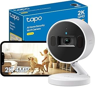 AI Security Cam, Wi-Fi 6, Magnetic Mount, Privacy Shutter, Tapo C125