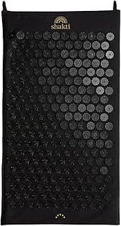 Acupressure Mat for Relaxation, Massage Muscles, Aid Sleep & Unlock Inner Tension, Similar to Acupuncture, No Needles Required (Classic, Level 2, Shakti Black)