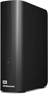 WD Western Digital Elements 3Tb 3.5-Inch USB 3.0 External Hard Drive with Power Adapter