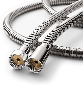 OFFO Shower Hose, 1.2m Bidet Hose Stainless Steel Anti Burst Braided Flexible Hose Replacement Shower Hose for Bidet Sprayer, Nickel Gray