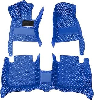 SARAHS Customized car Floor mats -Suitable for 99% of Cars, SUVs, and Trucks - car Pads to Protect Vehicle Interior Floor Accessories (Blue)