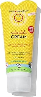 Calendula Cream | 100% Plant-Based Moisturizer | Lavender Baby Lotion | Face Moisturizer For Dry Skin | Hypoallergenic | 2.9 oz / 82g