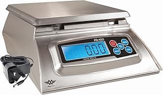 My Weigh KD8000 8kg x 1g Kitchen Scale with Bakers Percentage Feature and UK Mains Adaptor