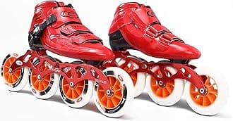 Professional Inline Speed Skates, 4 Wheels Carbon Fiber Skating Shoes Single Row Roller Skates,High Performance Speed Straight Skate Outdoor Inline Skate for Adult Children Unisex