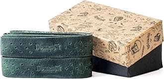 Genuine Leather Handlebar Grip Wraps for Royal Enfield, Harley, Jawa, Triumph, Bajaj, TVS, Honda | Premium Handle Grip Covers | Universal Fit Bike Throttle Wrap Accessories - Forest Green, Perforated