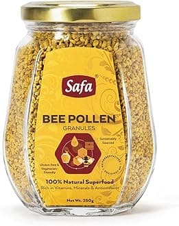 Safa Bee Pollen Granules 250g – 100% Natural Superfood | Rich in Vitamins, Minerals, Antioxidants | Energy & Immunity Booster | Raw & Sustainably Sourced