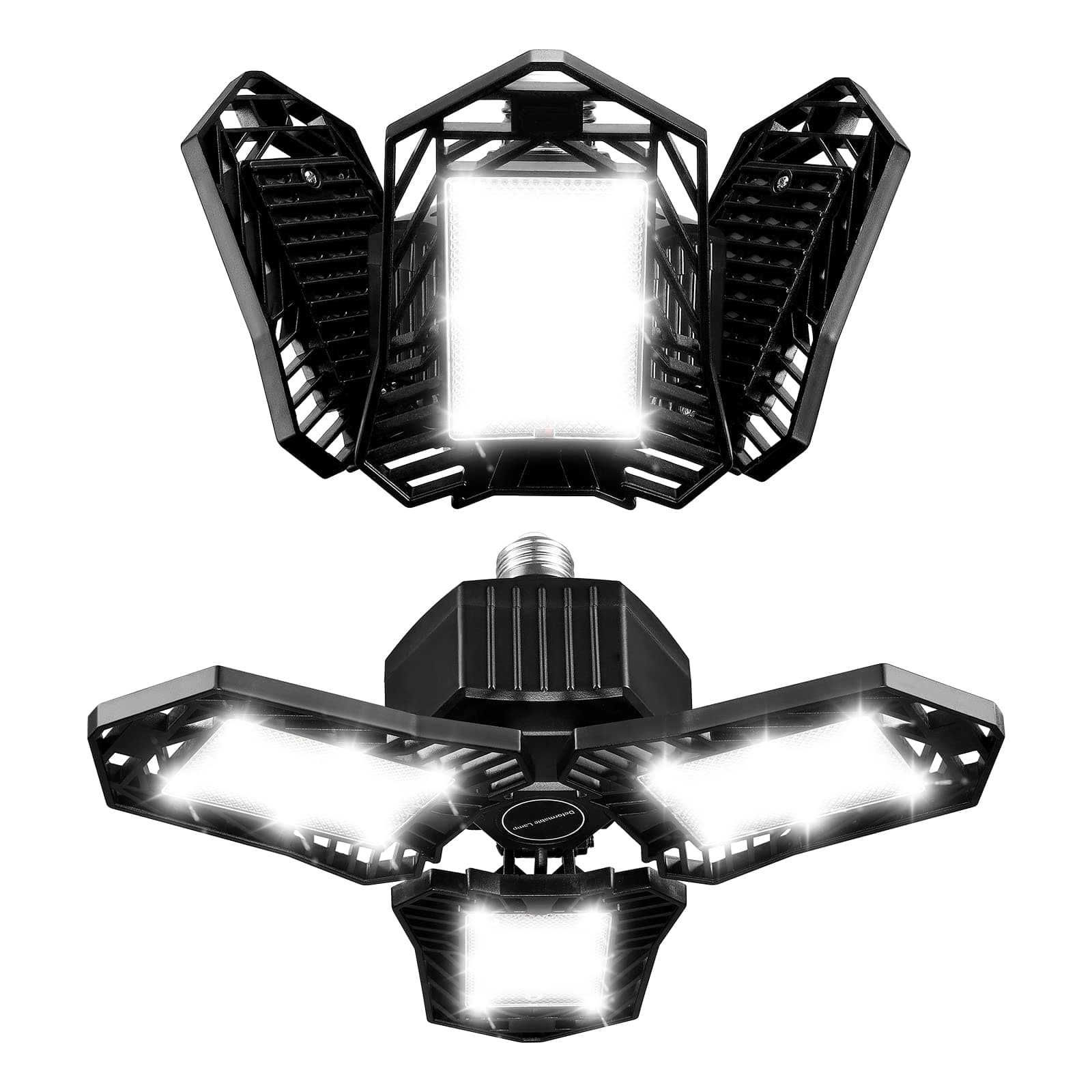 Souwerl Garage Light 2 Pack, Led Garage Light, Garage Lights Ceiling Led, Illuminator 360 Garage Light, Bright Garage Light Garage Light Fixture