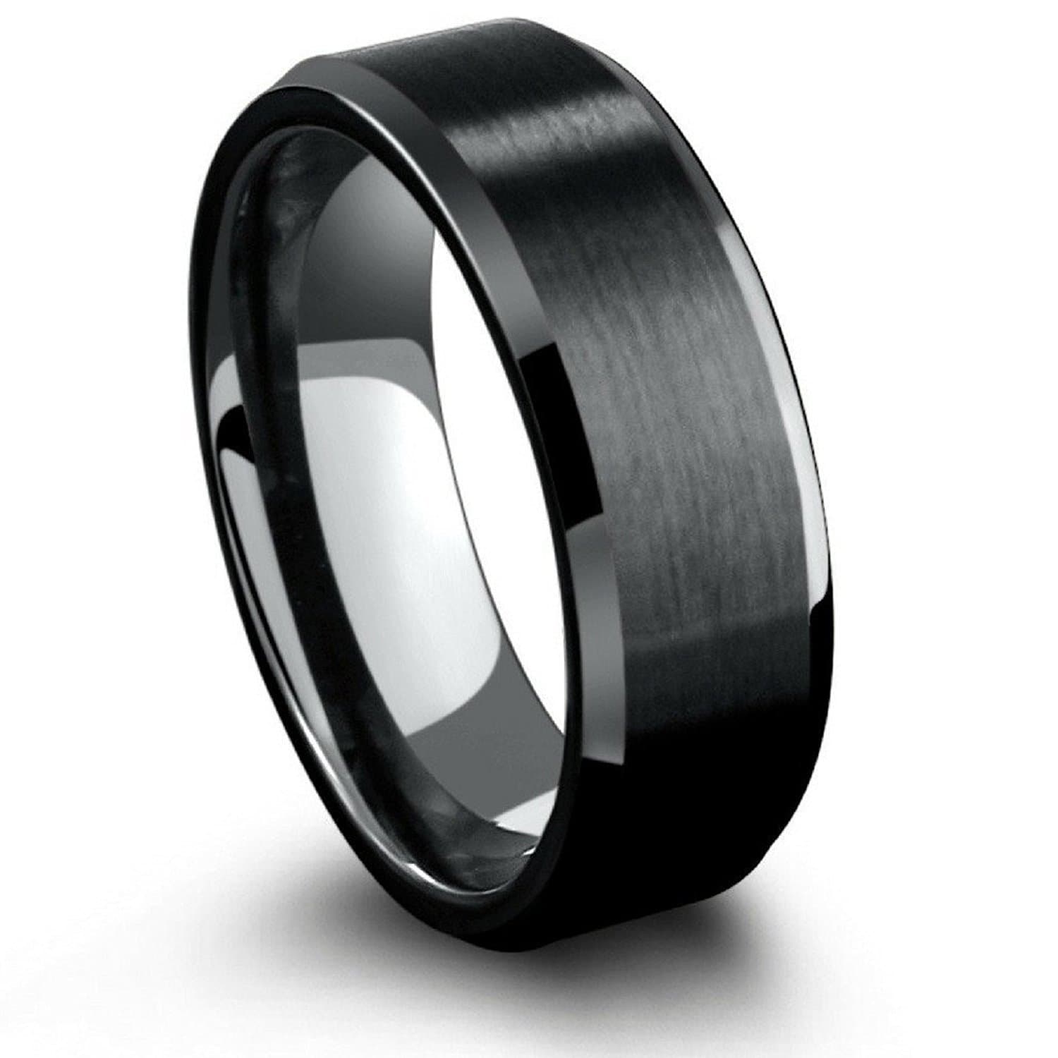 Milo Bruno - 8MM Beveled Edge Tungsten Ring (Multiple Colors!)