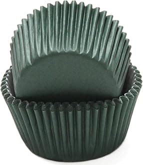 Chef Craft Classic Cupcake Liners, 50 Count, Dark Green