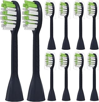 YMPBO Toothbrush Replacement Heads Compatible with Philips One Series Sonicare Toothbrush HY1100, 10 Pack Replacement Heads, Soft Bristles, Blue