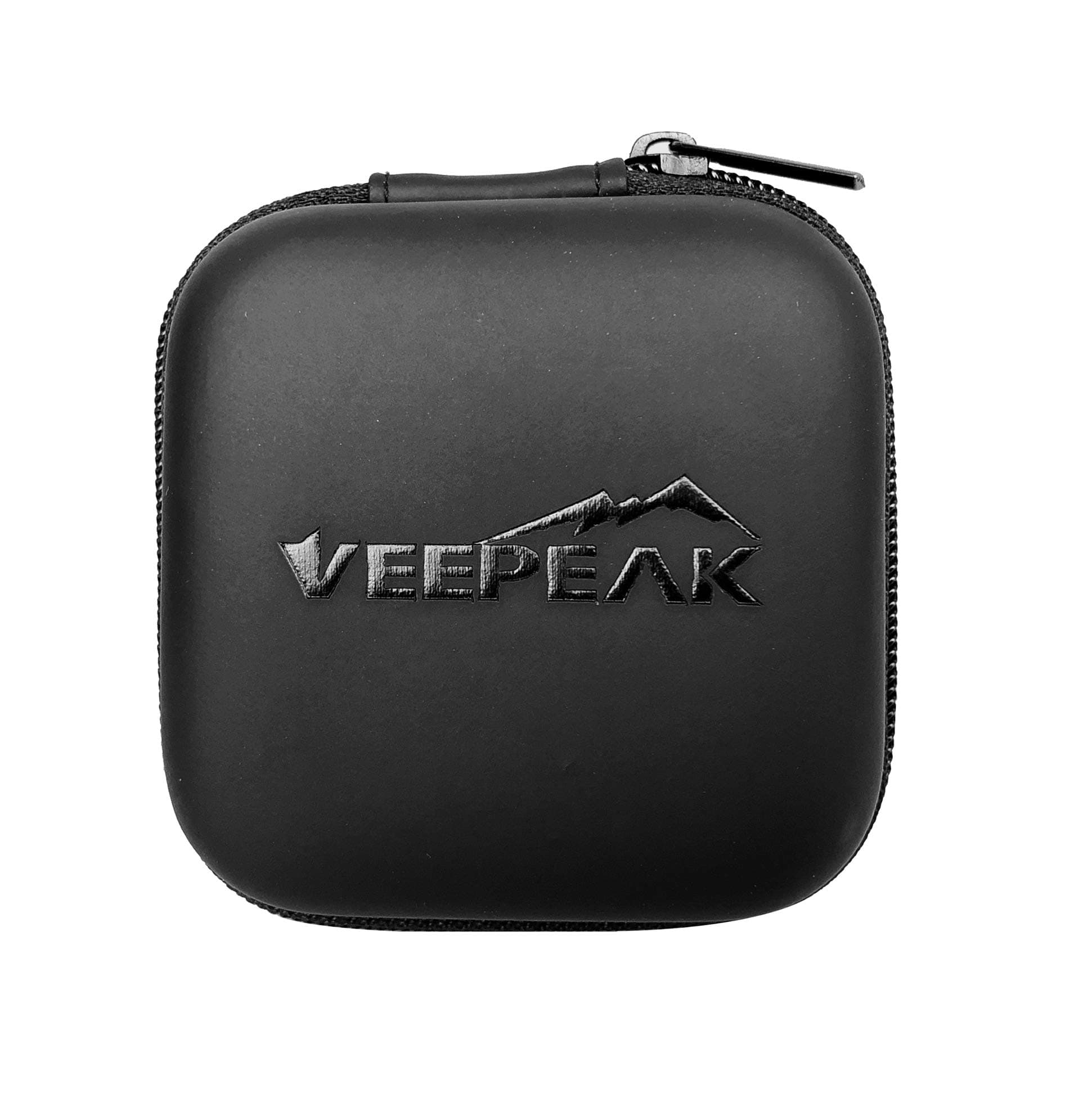 Veepeak Mini Carrying Case Cable Organizer, Hard Storage Pouch for OBD2 Scanners, Headphones, Charging Cables, Small Electronics and Accessories, Black